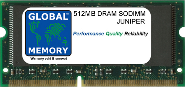 512MB DRAM SODIMM MEMORY RAM FOR JUNIPER SRP5 / SRP10 & ERX-700 / ERX-710 / ERX-1410 / ERX-1440 ROUTERS (ERX-GEFE512M-UPG)